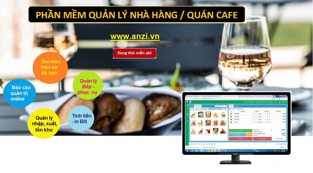Phần Mềm Quản Lý Nhà Hàng - TTV ANZI